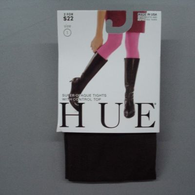 NWT Women's Hue Super Opaque Tights w/ Control Top 1 Pair Size 1 Espresso #829K
